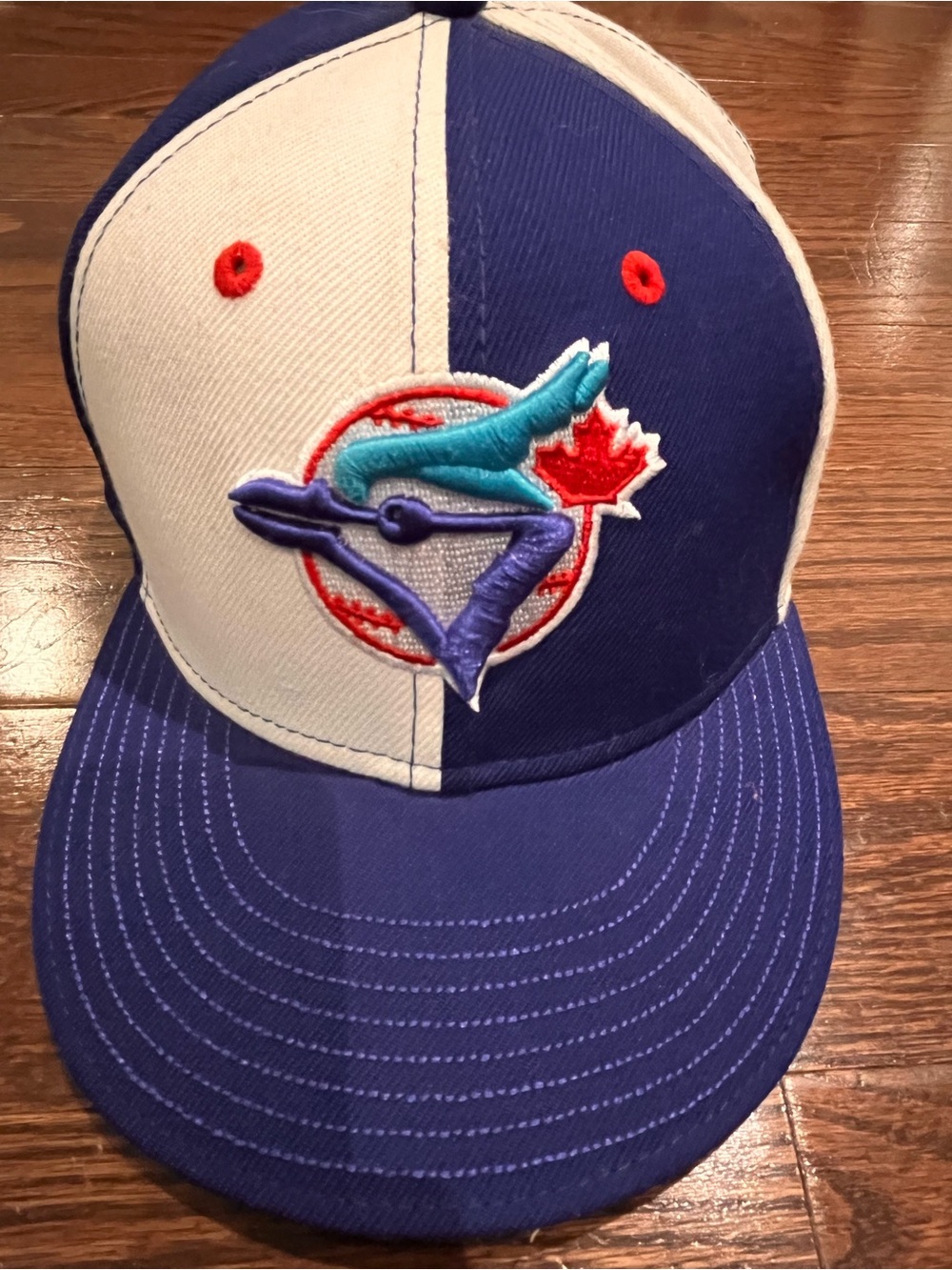 New Era Red, White and Purple 59FIFTY Fitted Hat